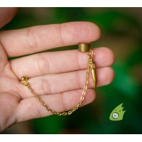 Кафф "Золотой клык". С проколом. Распродажа 